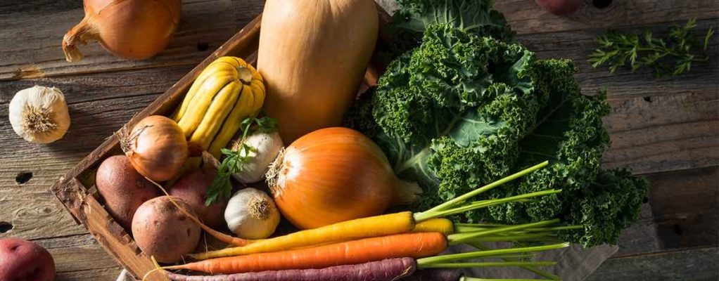 vegetables in basket