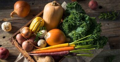 vegetables in basket