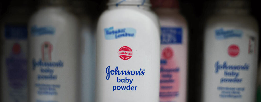 bottles of Johnson & Johnson baby powder