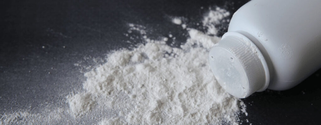 a bottle of baby powder